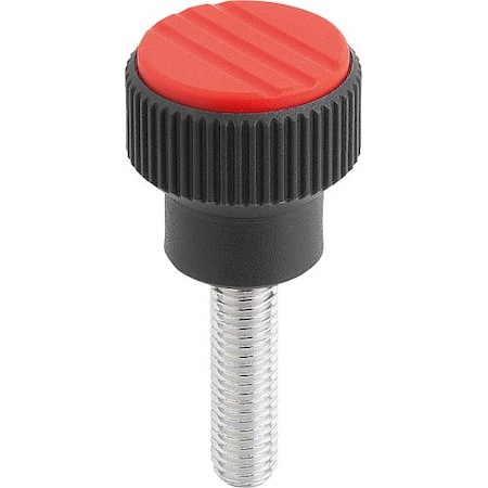 Kipp Knurled Knobs, external thread, metric K0247.3106X30